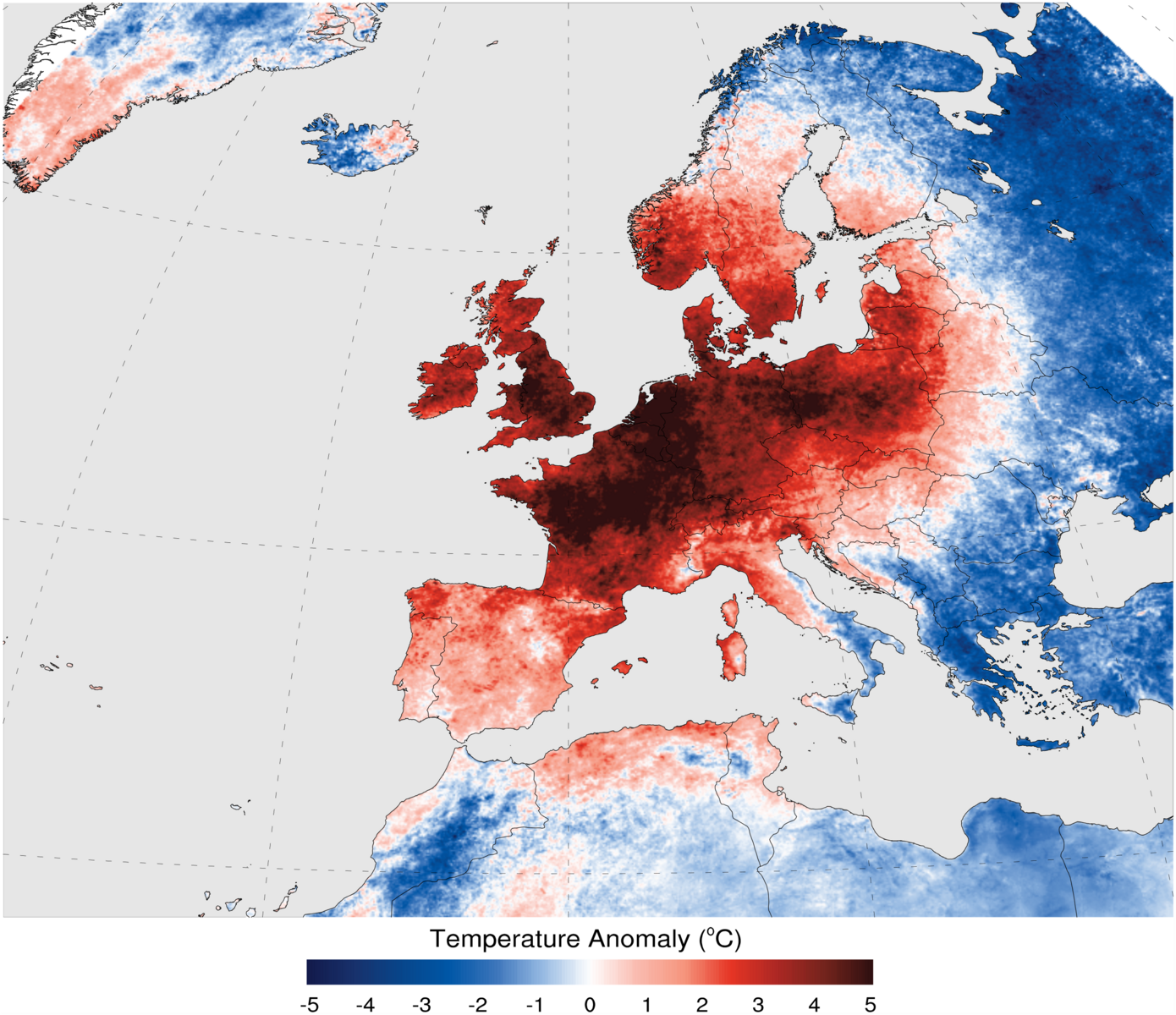 European Heatwave photo map
